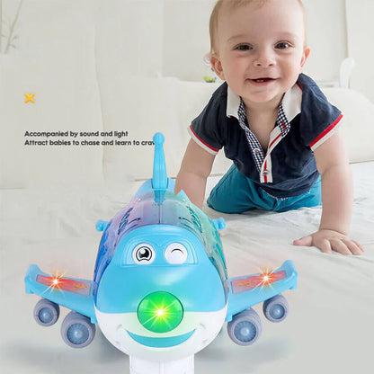 Aviation Airliner Universal Toy With Music,Light And Rotate 360