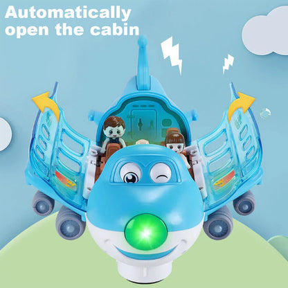 Aviation Airliner Universal Toy With Music,Light And Rotate 360