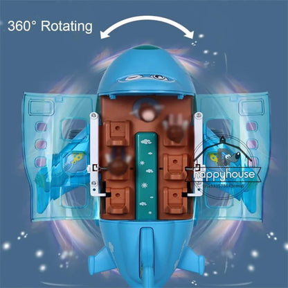 Aviation Airliner Universal Toy With Music,Light And Rotate 360