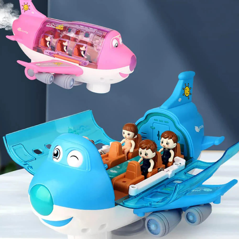 Aviation Airliner Universal Toy With Music,Light And Rotate 360