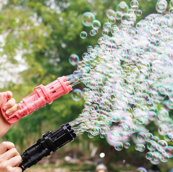 AUTOMATIC WATER BUBBLE GUN