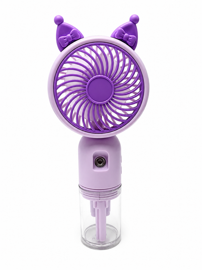 Rechargeable Cartoon Mini Cooling Fan With Mist