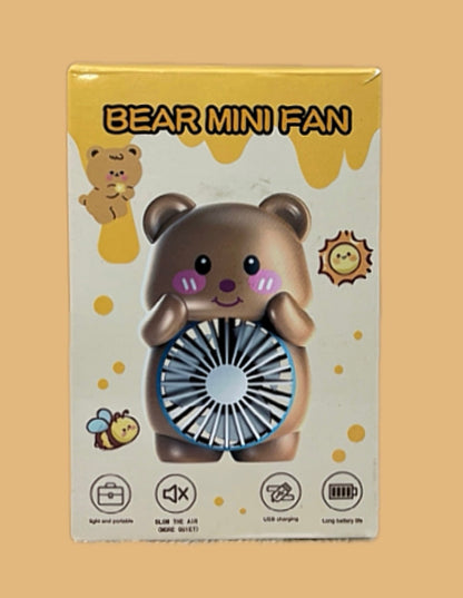 BEAR PORTABLE SIDE TABLE CHARGING MINI HANG FAN